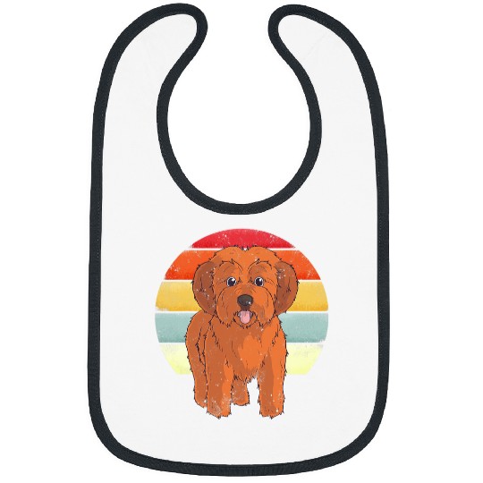 Poodles Maltipoo Dog vintages Sunset Maltese Poodle Puppy Cute Poodle dog Bibs