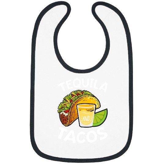 Tequila and Tacos Cinco De Mayo Mexican Men Women Drinking Bibs