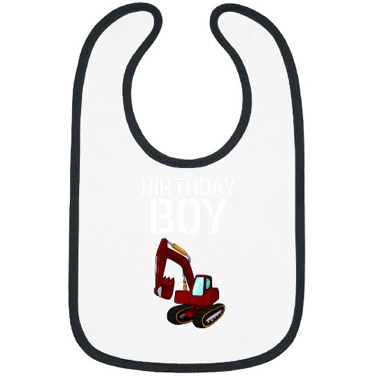 Children Site Manager Excavator Construction Worker 4 Bibs