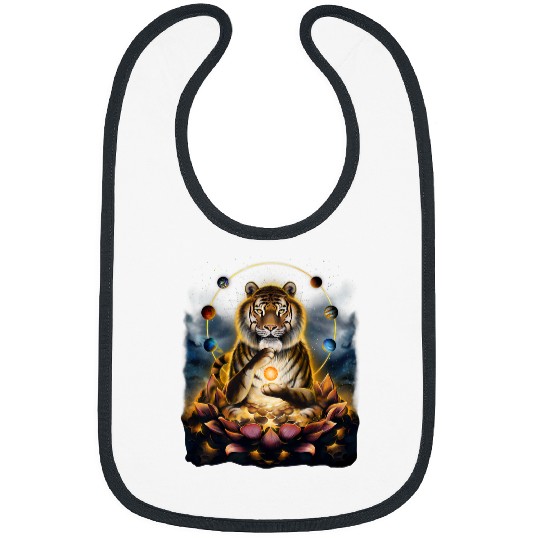 Tiger Gift Reached Spiritual Enlightenment and Universe Bibs