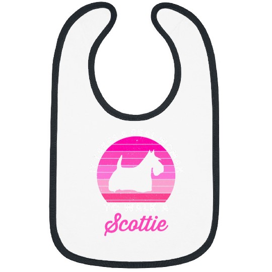 Dog Scottish Terrier Womens Funny Pink Scottish Terrier For Women Scotty Scottie Dog Mom Bibs