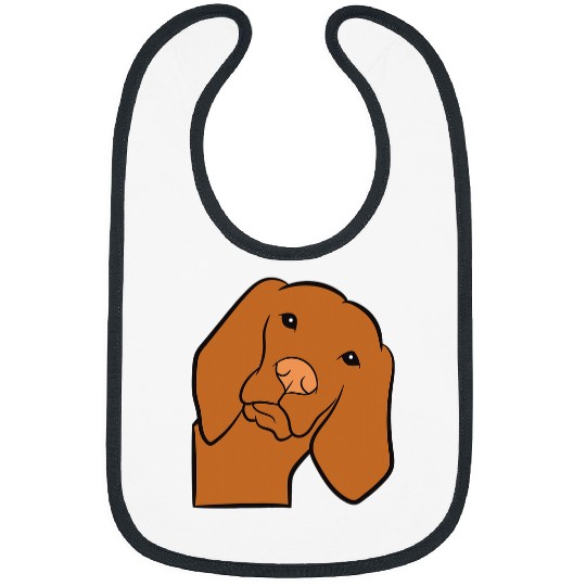 Dog Vizsla Cute Vizsla Dog Peeking From Side Hungarian Vizsla Bibs