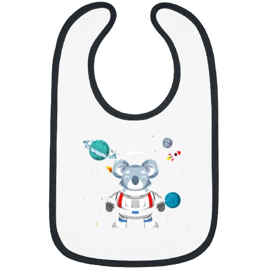 Funny Bear Space Travel Australia Animal Universe Zoo Koala Astronaut Cute Bears Bibs