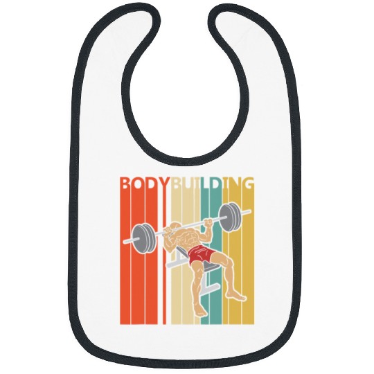 Retro 1980s Bodybuilding Sport Bibs