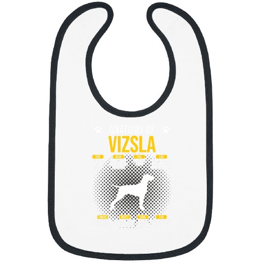 Dog Vizsla Anatomy Of Vizsla Dog Lover Bibs