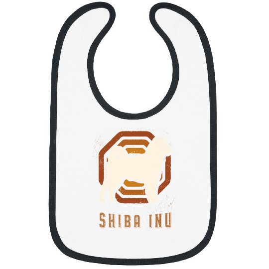 Dog Shiba Inu vintages Retro Classic Dog Love 3 Bibs