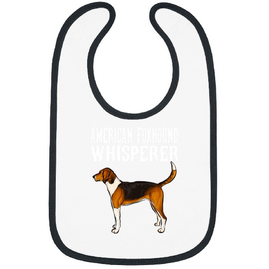 Funny American Foxhound Whisperer Dog Lover Bibs