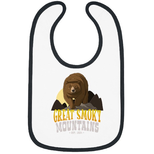 Funny Bear Great Smoky Mountains National Park Bear 239 forest Cute Bears Bibs