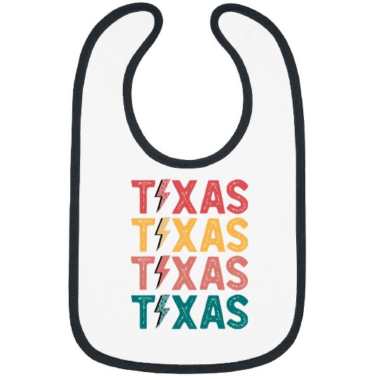Retro vintages Texas TX State western desert boho Girl Bibs