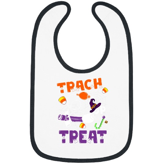 Trach Or Treat nurses Respiratory Therapist ICU RN Halloween 2 Bibs