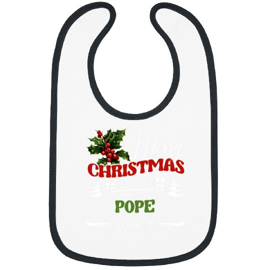Pope Family Christmas Costume Mistletoe Group Matching Bibs