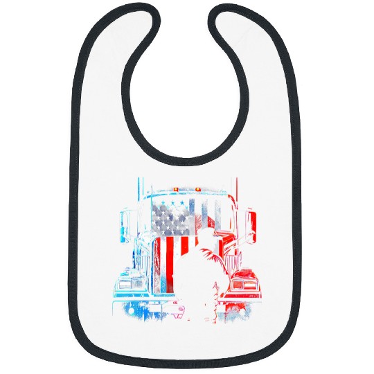 Funny trucker American Big Rigs Diesel Truck Driver 27 Bibs