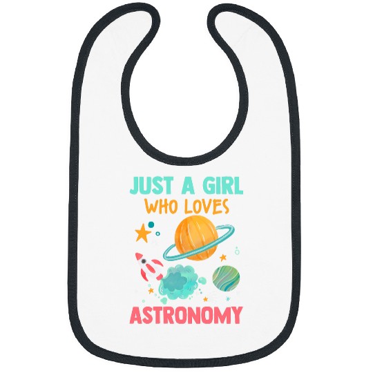 Astronomy Science Teacher STEM Girls Love Space Planet Bibs