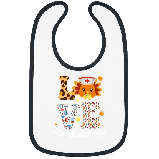 Gobble Gobble Thanksgiving Clinical nurses supervisor Turkey Bibs