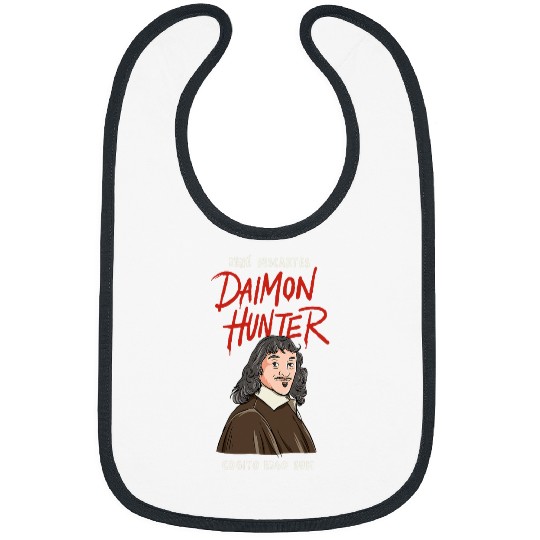 Descartes Daimon Hunter Design for a Philosophy Student Bibs