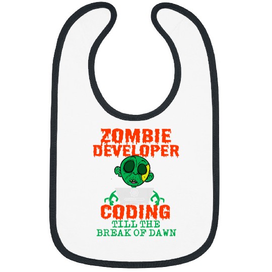 Halloween Programmer Coder Software Web Developer Coding 1 Bibs