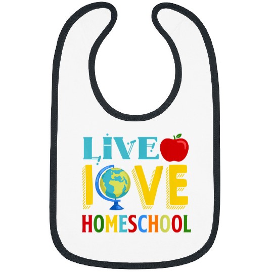 Live Love Homeschool  Teacher Student Back to School Bibs