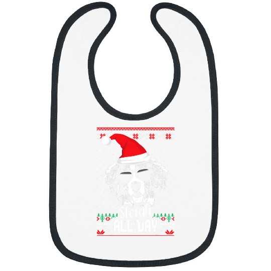 Sleigh all Day Funny Bernese Mountain Dog Christmas Bibs
