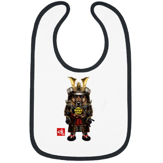 GSD in Full Japanese Samurai Armor Suit German Shepherd Dog Dog Bibs