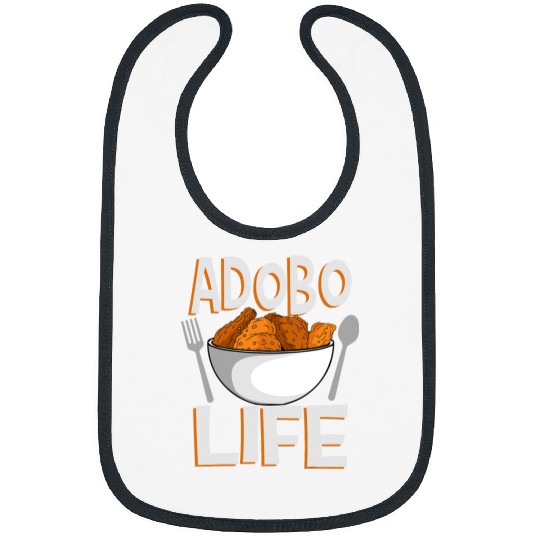Adobo Life Pinoy Chicken Rice Cuisine Philippine Flag Bibs