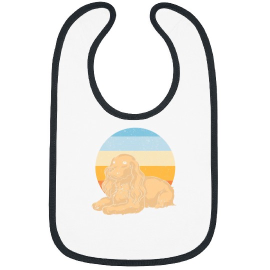 Dog Cocker Spaniel Retro Dog Lover Cocker Spaniel7 Bibs