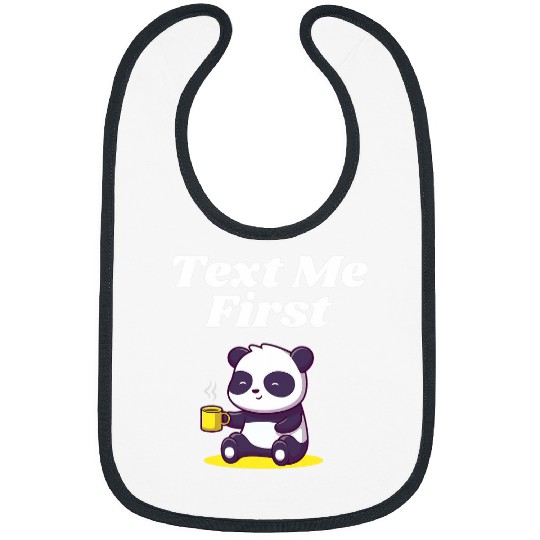 Text Me First Introvert Boss Antisocial Manager Funny Rules 4 Bibs