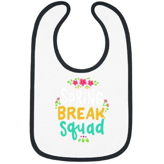 Spring Break Teacher Student Summer Vacation Holiday Beach Bibs