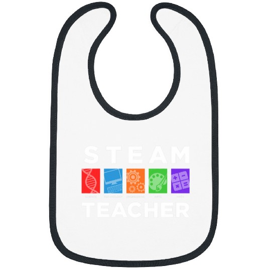 STEAM TEACHER Science Technology Engineering Arts Math 3 Bibs