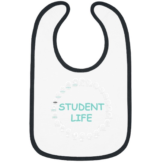University Student Life College Student Bibs