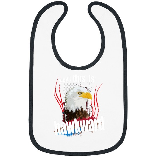 Eagle American Flag Bird Patriotic Design 23 Bibs