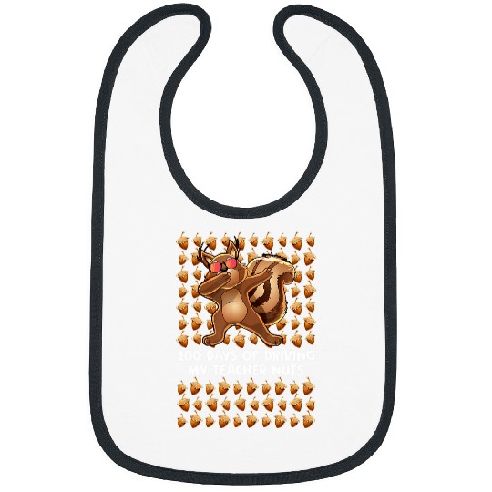 100 Days Of School Driving My Teacher Nuts Squirrel Bibs