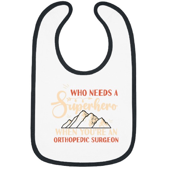 Funny Orthopedic Surgeon Superhero vintages Tee For Men Dad 2 Bibs