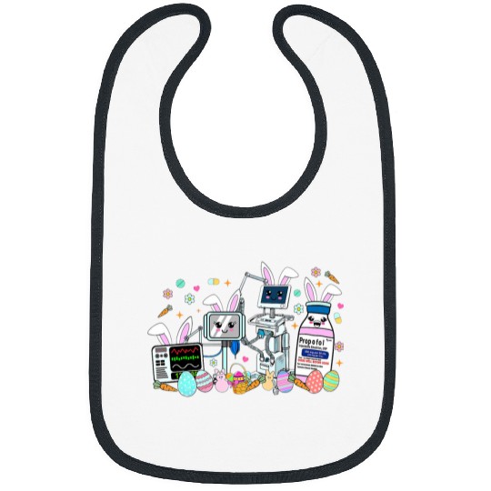 ICU nurses Easter Day CRNA nurses Pharmacology Bunny Nursing Bibs