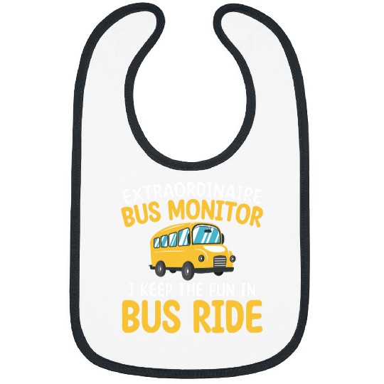 School Bus Monitor And Bus Ride Supervisor 8 Bibs