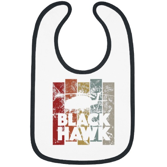 Retro Helicopter Aviation Pilot Aviator vintages Black Hawk Bibs