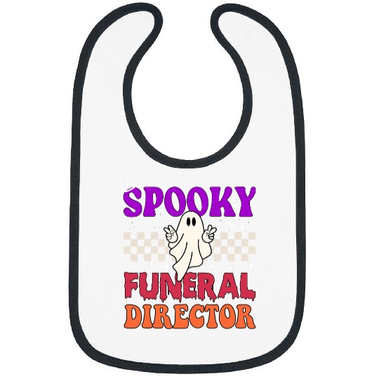 Spooky Funeral Director morgue student Mortician Halloween Bibs