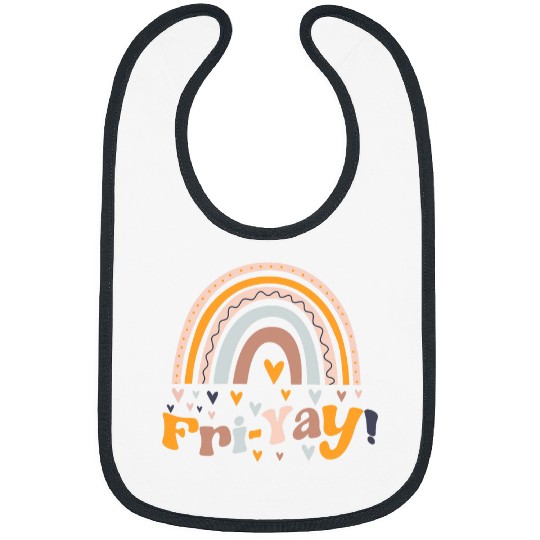 Fri Yay Funny Friday Lovers FriYay Teacher Weekend Tie Dye Bibs