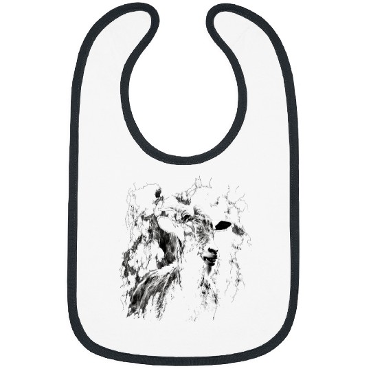 Goats Lover art animals animal motif goat Bibs