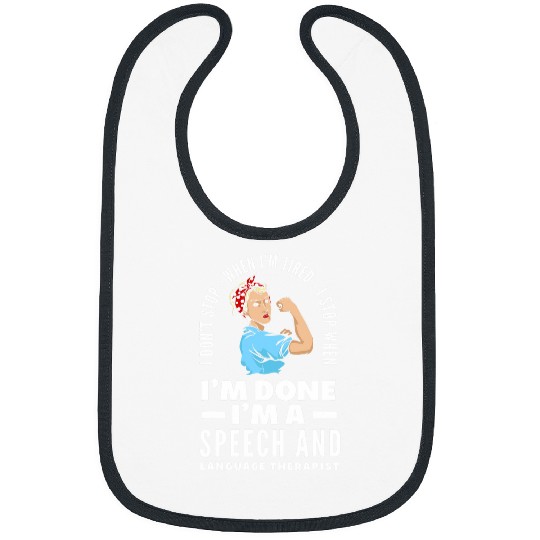 Funny Speech Therapist Speech Language Pathologist SLP Bibs