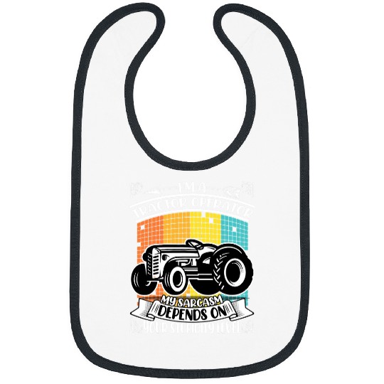 Tractor driving Dad Farming Lifestyle Mens International Tractor Operator Bibs