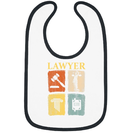 Lawyer Law School Graduation Student Litigator Attorney 3 Bibs