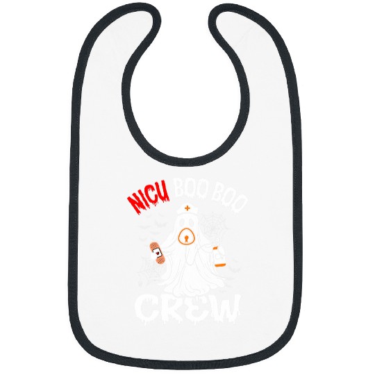 NICU nurses Boo Crew Funny Halloween Peds nurses Bibs