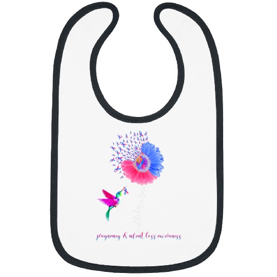 Faith Hope Love Hummingbird Pregnanc 2Infant Loss Awareness Bibs