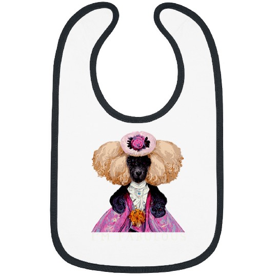 Poodles Im Perfect Marie Antoinette Poodle Portrait Poodle dog Bibs