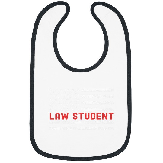 Law Student USA Flag Profession Retro Job Title Bibs