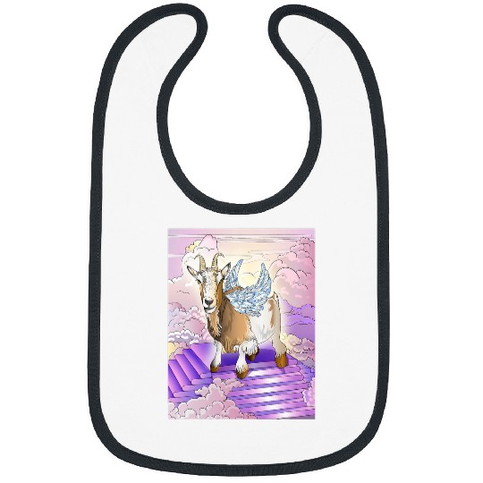 Goats Lover Angel Animals 2Billy Goat Bibs