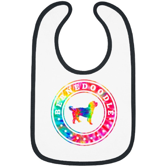 Tie Dye Bernedoodle Dog Mom Dad Pet Lover Bibs