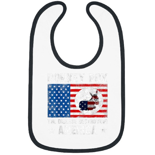 Donkey Pox The Disease Destroying America Funny antis Biden 29 Bibs