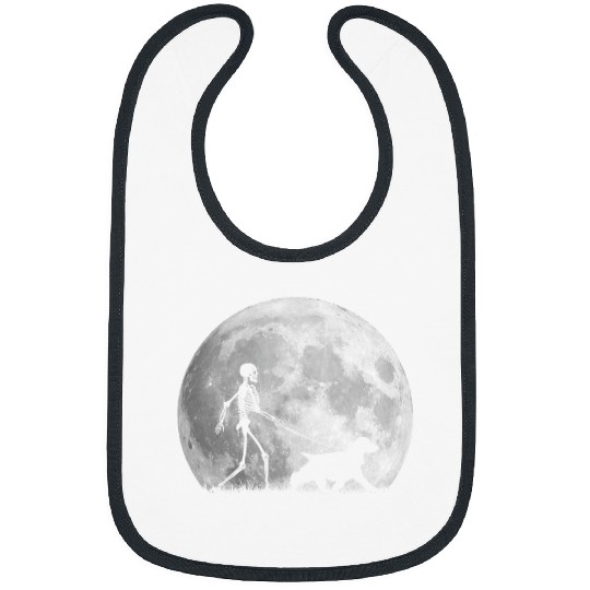 Skeletons Skulls English Cocker Spaniel Halloween Skeletons Funny Gift 3 Skull Bibs