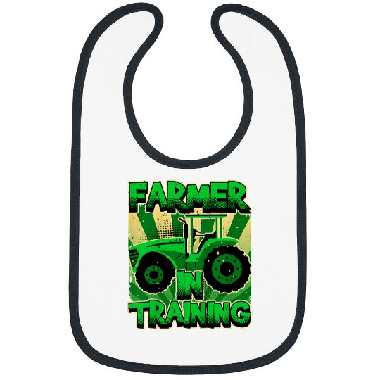 Tractor driving Kids Farmer In Training Boy Tractor Lover Future Farmer Bibs
